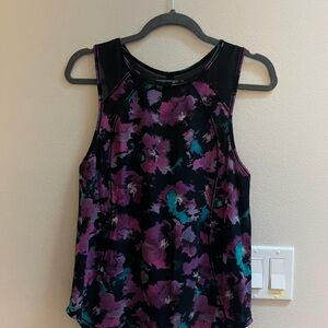 Lululemon Sculpt Floral Sleeveless Top - Black and Purple